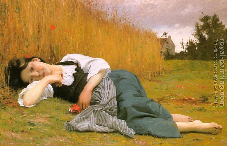 William-Adolphe Bouguereau : Rest at Harvest